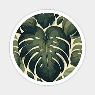 Monstera Tropical Leaves Magnet